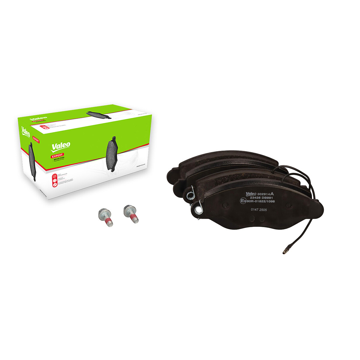 Jeu de 4 plaquettes de frein VALEO ref. 302914A